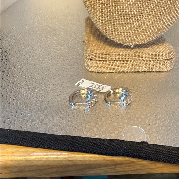 Elegant Sterling Silver Hoop Earrings - Picture 2 of 5